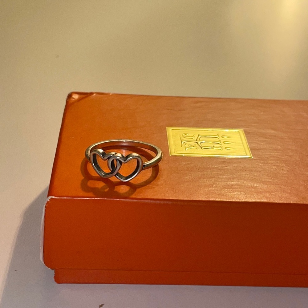 James Avery Double Heart Ring size 6